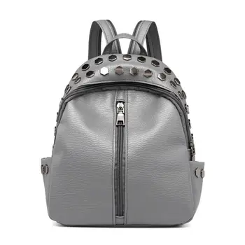 

Women's Backpack Casual Streetwear Travel PU Leather Female Backpack Rucksack School Mochila Feminina Bag