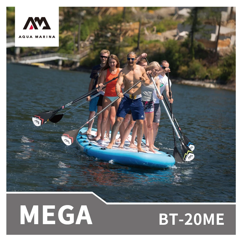 AQUA MARINA NEW 2022 MEGA Team Surfboard Water Many People Floating Island Bearing 650kg Aquatic Sports Widen Paddle Board