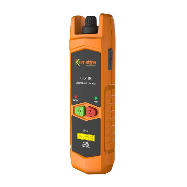 optical multimeter 1/10/20/30mw KFL-11M  5/10/20/30km Mini Visual Fault Locator Testing Distance is up to 30km   With Back Clip Design, LED ftth fast connector