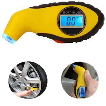

Car Tyre Air Pressure Gauge Digital LCD Tire Measure Barometers Tester Tool for Car Motorcycle Caravan