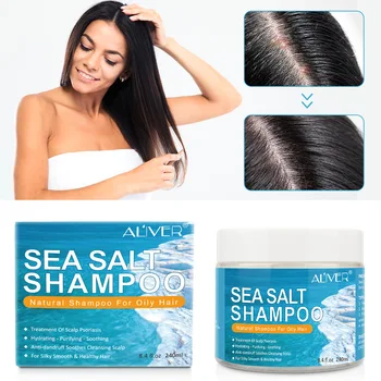 

New Aliver Sea Salt Shampoo Sea Salt Scalp Removing Deep Cleansing Moisturizing Dandruff Removing Oil-Control Hair Cream