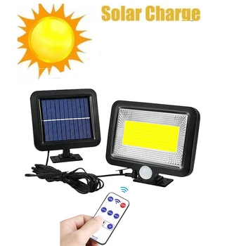 

100 LED solar LEDs Light PIR Motion Sensor Garden Light Waterproof Outdoor Energy Saving Street Yard Path Home Lamp seperable 5M