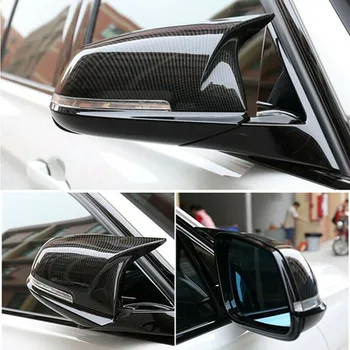 

2*Carbon Fiber Style Rear Mirror Cover Cap For BMW F20 F21 F30 F32 F36 X1 M3 Adopting Supercar Design Element