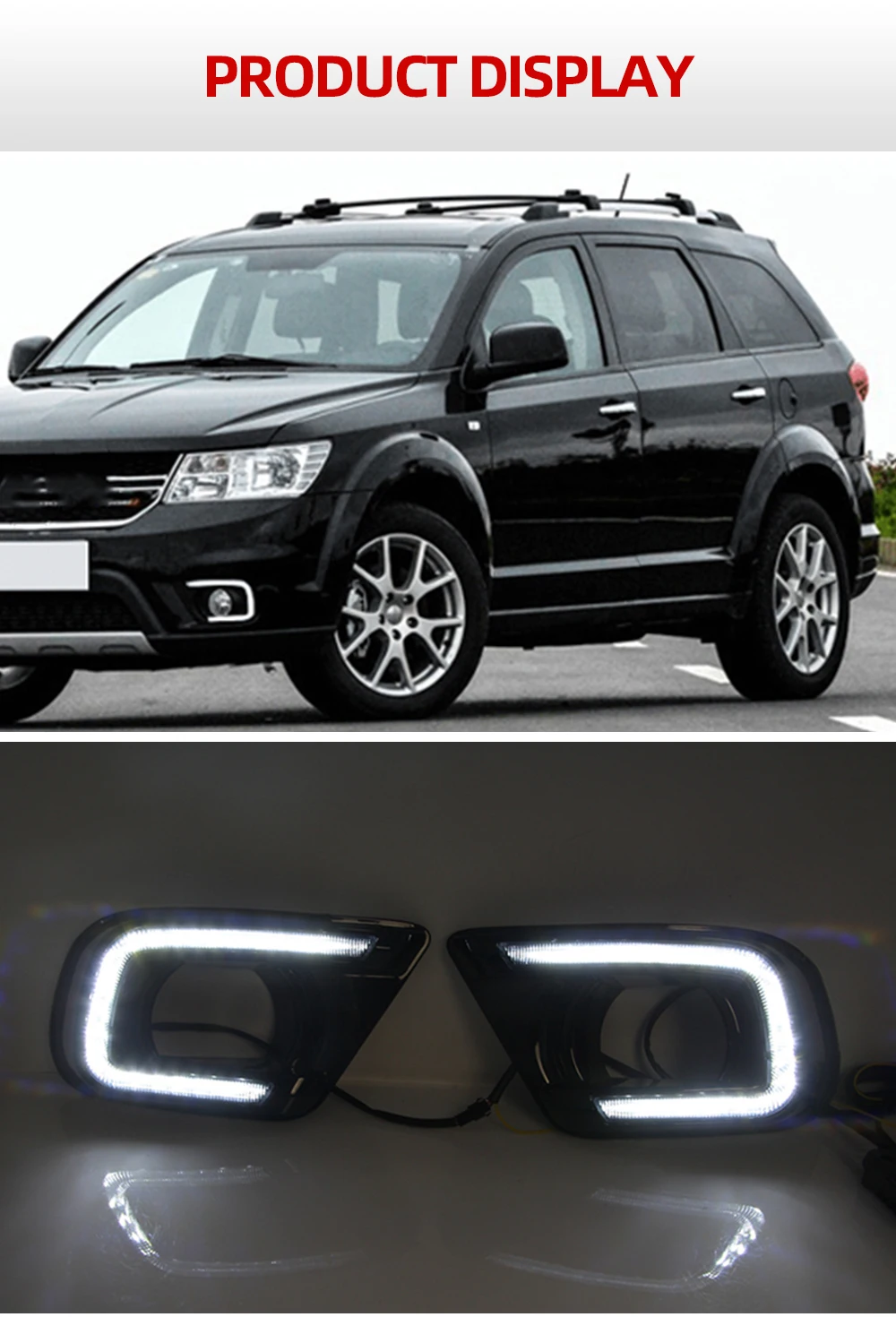 速-1-15-17年道奇酷威日行灯U型黄光转向-英_08