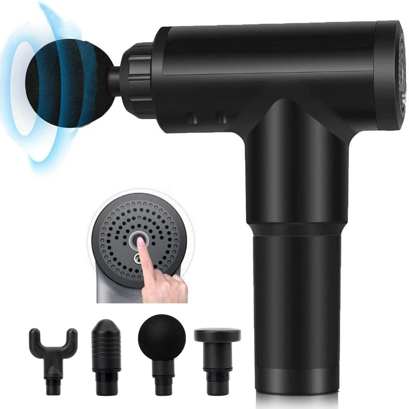 

Massage Gun Muscle Relaxation Massager Vibration Fascial Gun Fitness Equipment Noise Reduction Design For Male Female