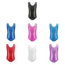 От 2 до 11 лет гимнастические танцевальные трико без рукавов для девочек, детские однотонные костюмы, гимнастические купальники, детские танцевальные балетные костюмы