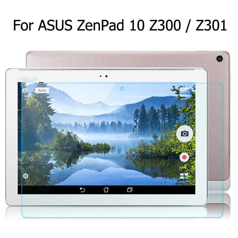Для Asus Zenpad 10 Z300 Z300C Z300CG Z301 Z301ML Z301MFL 10,1 дюймов планшет чехол с текстурой личи из искусственной кожи защитный чехол - Цвет: Glass Film