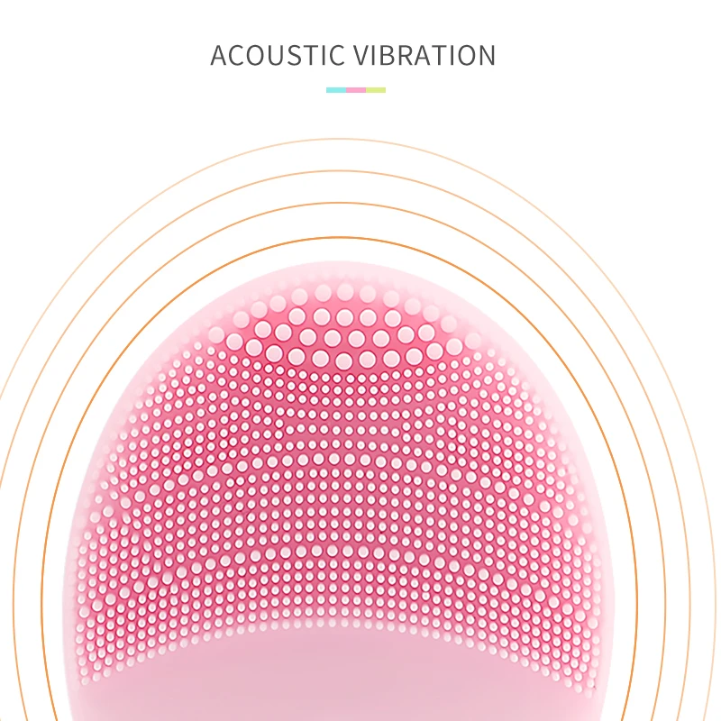 Силиконовая мини-щетка для лица, электрическая щетка для чистки лица, водонепроницаемая Массажная щетка, глубокое очищение пор, инструмент для ухода за кожей лица