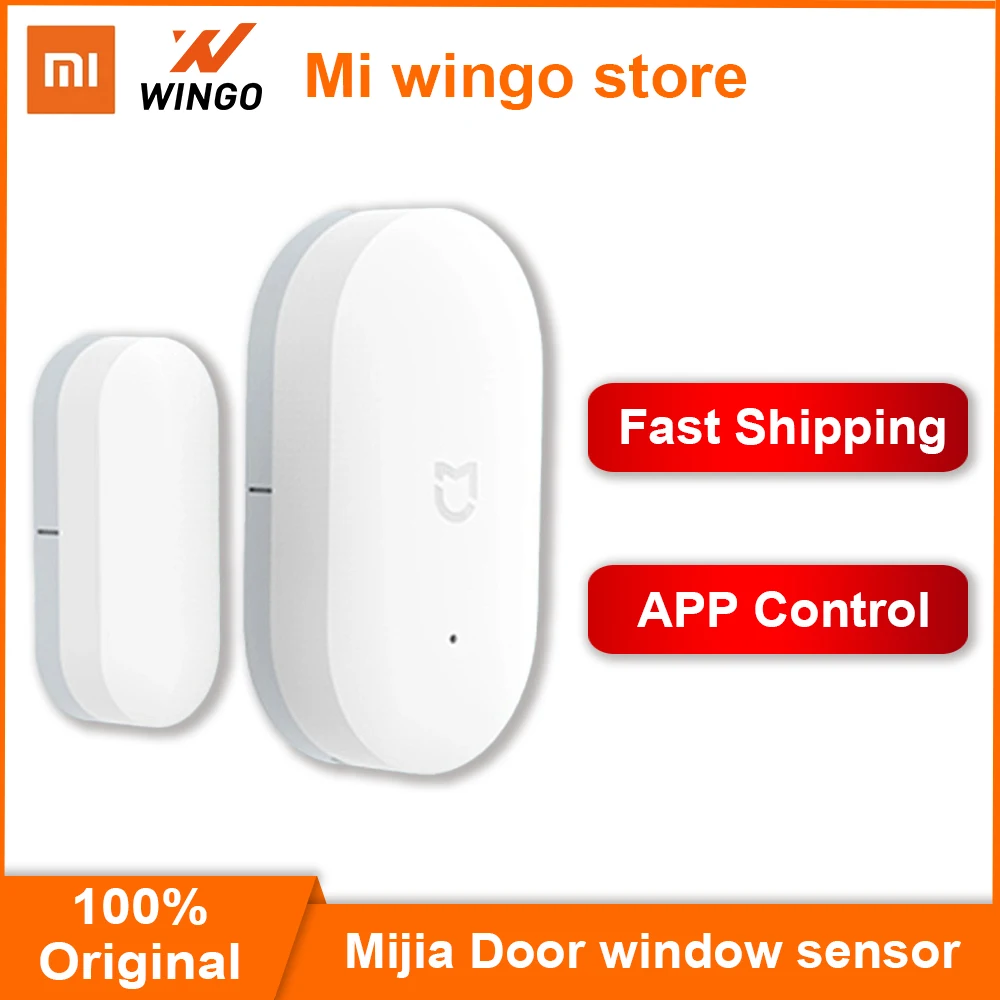 100%Original Xiaomi Mijia Intelligent Mini Door Window Sensor Pocket Size Smart Home Automatic lights for MIhome App Control | Электроника
