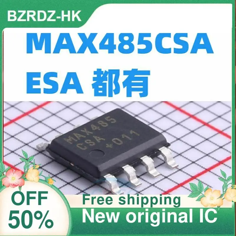 

20 шт. MAX485CSA/MAX485ESA + T SOIC-8 RS422/RS485 новый оригинальный IC
