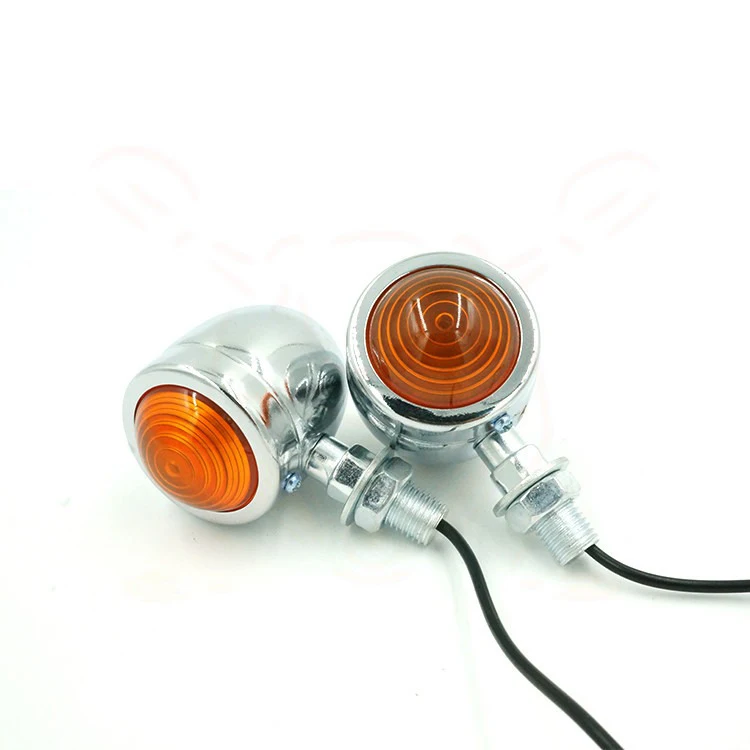 Motorcycle Parts Retro Motorcycle Refitting Metal Steering Lamp Signal Lamp Turning Lamp