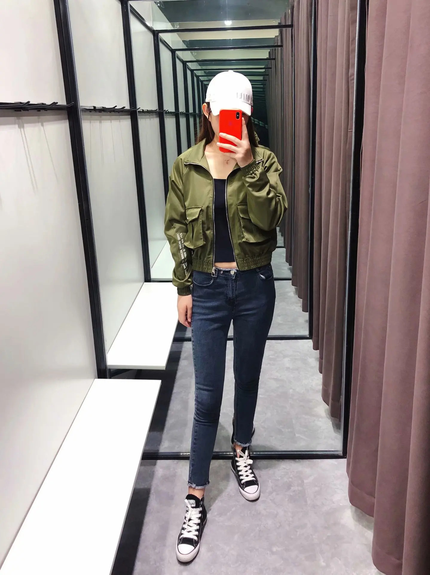 

Summer New Style Europe And America WOMEN'S Dress-Style Locomotive Loose-Fit Multi-pockets Jacket Tops W1314
