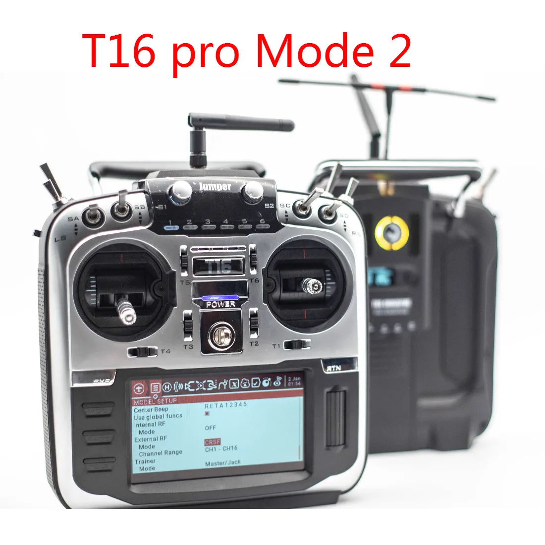 Jumper T16 pro T16 Plus Hall Gimbal с открытым исходным кодом мультипротокол радиопередатчик JP4-in-1 радиочастотный модуль 2,4G 16CH пульт дистанционного управления - Цвет: Mode 2 TX