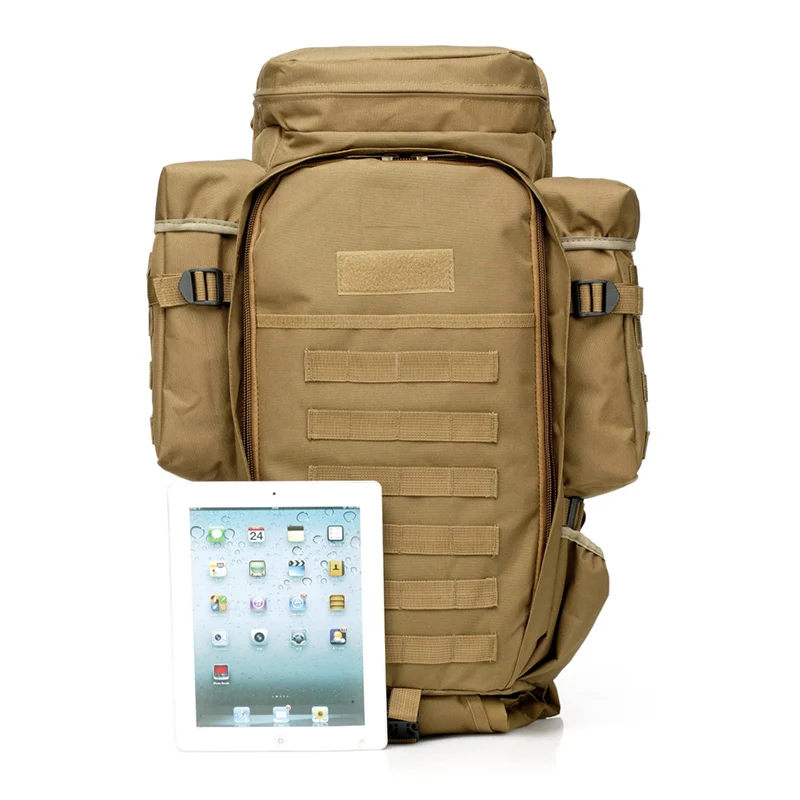  65L Outdoor Backpack Military Tactical Bag Pack Rucksack for Hunting Shooting Camping Trekking Hiki - 4000174689635