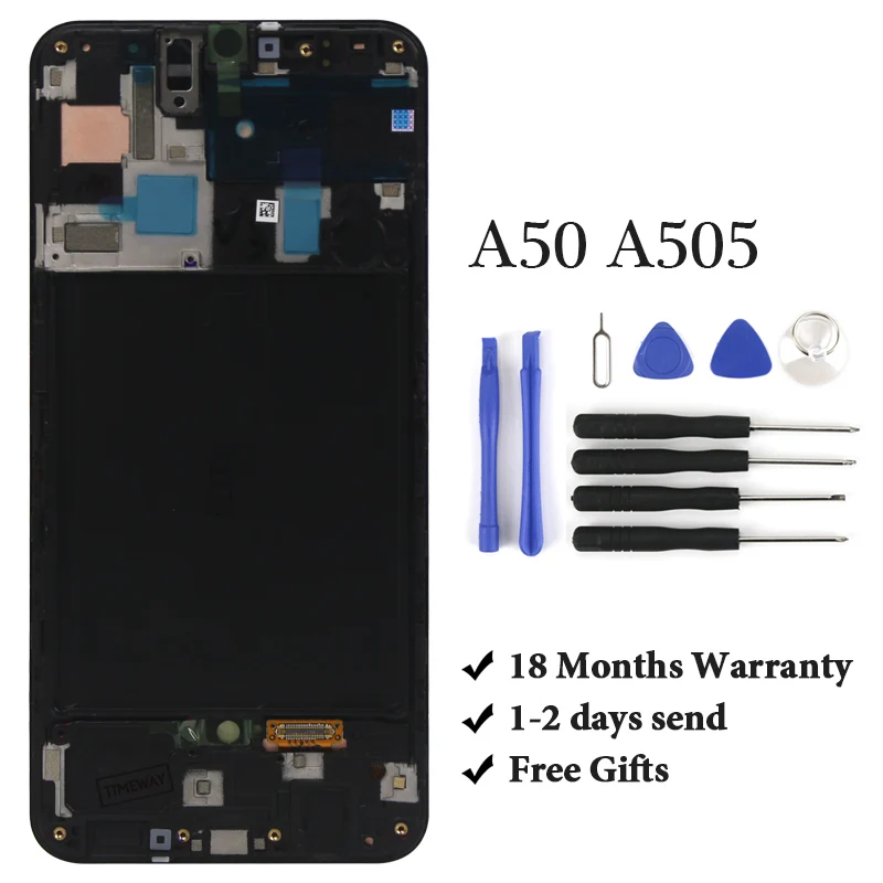 OEM для Samsung A50 SM-A505FN/DS A505F/DS A505 ЖК-дисплей сенсорный экран дигитайзер в сборе LCD |