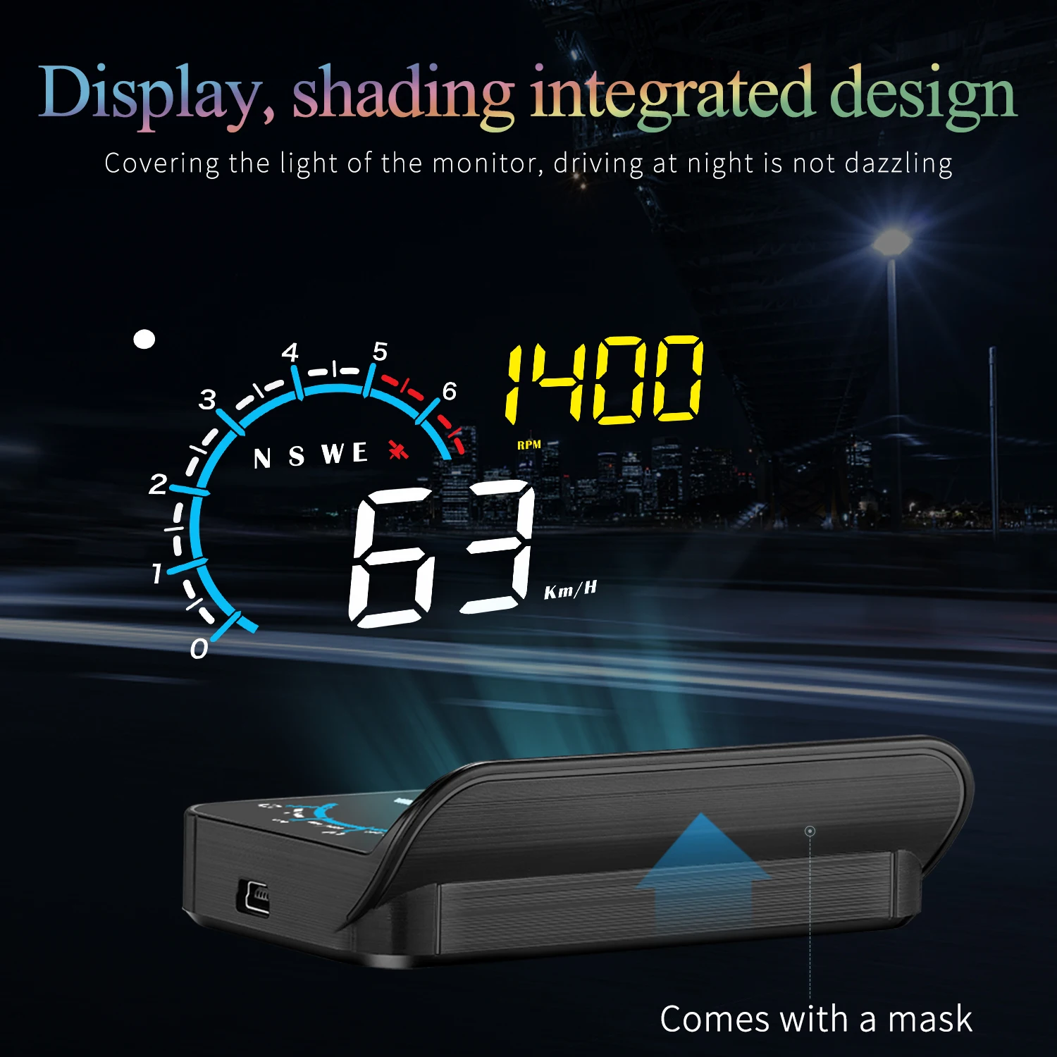 Geyiren  OBD2  ÷,  ĵ HUD  ,   溸 ý, M12, ǰ GPS