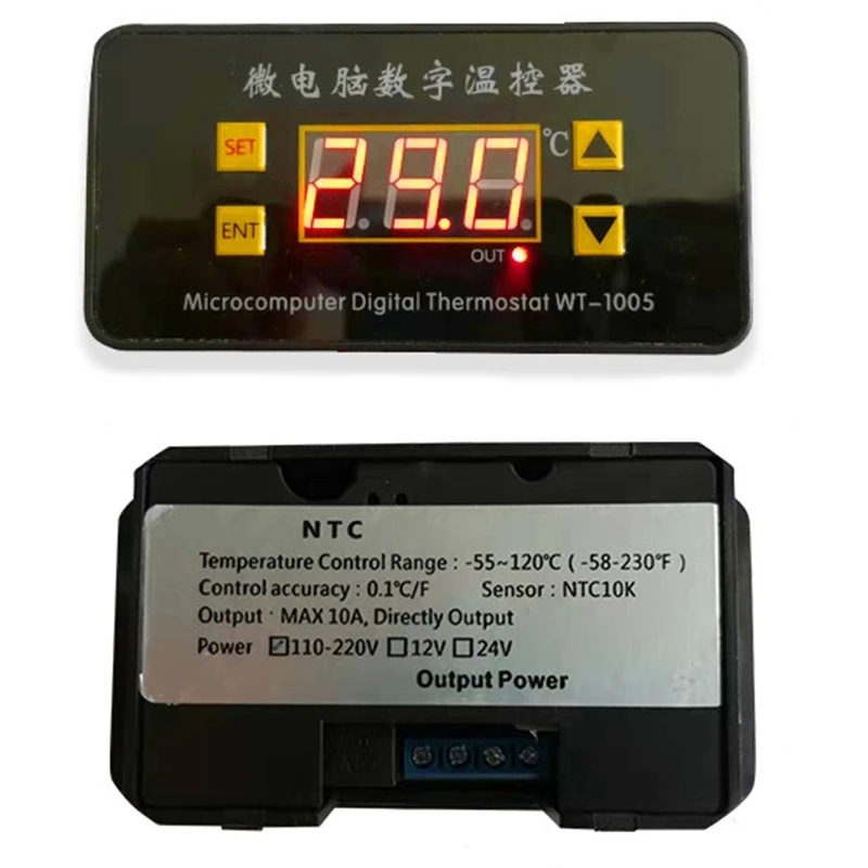 Wt-1005 микрокомпьютер контроль температуры Регулируемый цифровой дисплей,-55-110(°C