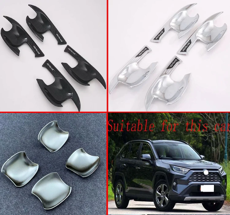 Декоративные аксессуары для TOYOTA Rav4 (XA50) 2019 2020 крышка дверной ручки чашки вставка