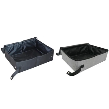 

Collapsible Portable Cat Litter Box for Travel Light Weight Foldable