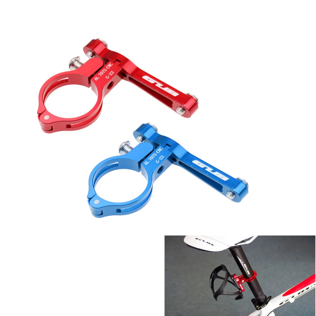 2 Pcs Bicycle Water Bottle Cage Adapter Handlebar Bracket Seat Post Mount