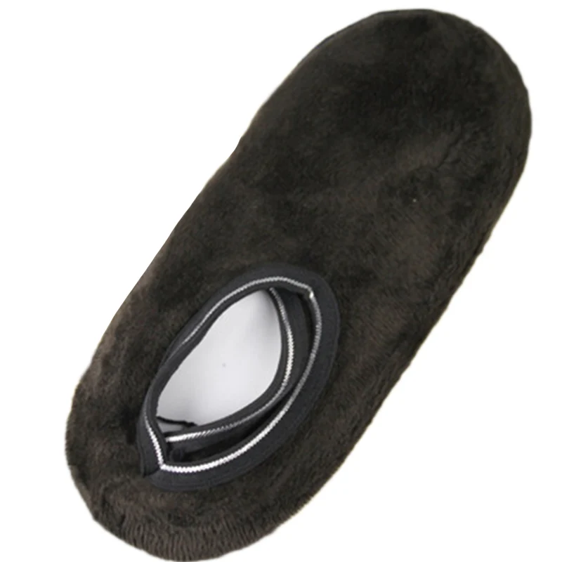 Coffee Floor Socks Мужские зимние Бархатные термо-носки-тапочки для взрослых, Нескользящие мягкие домашние тапочки, подарок для мужчин, новинка, теплые носки, мужские зимние носки - Цвет: Coffee Floor Socks