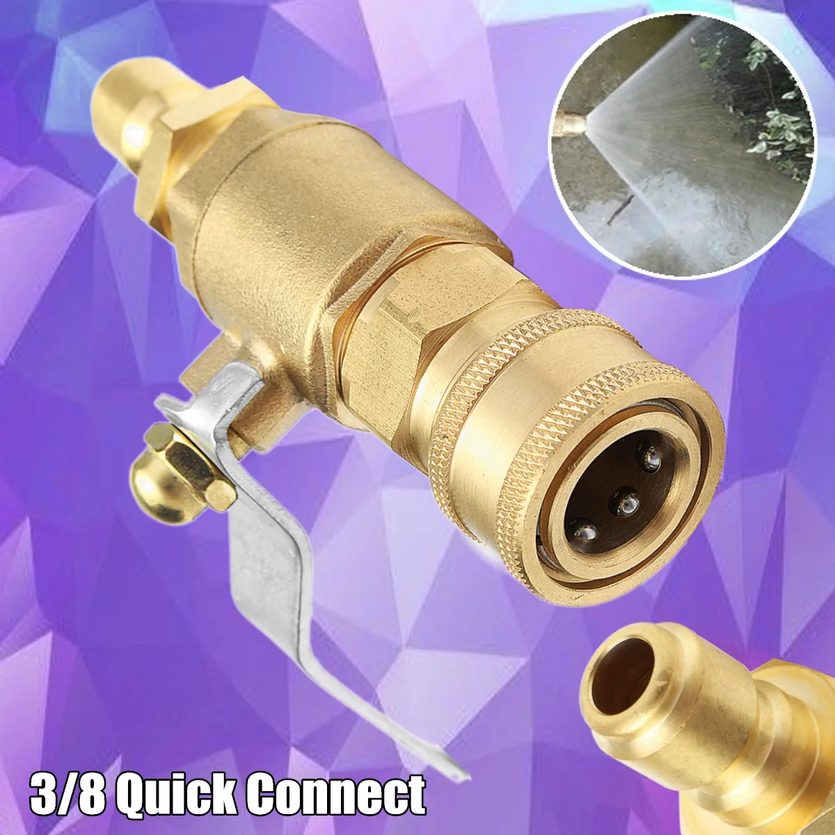 1PC Durable 3/8 Quick Connect Coupler Ball For Pressure Washer Car Way Cleaner