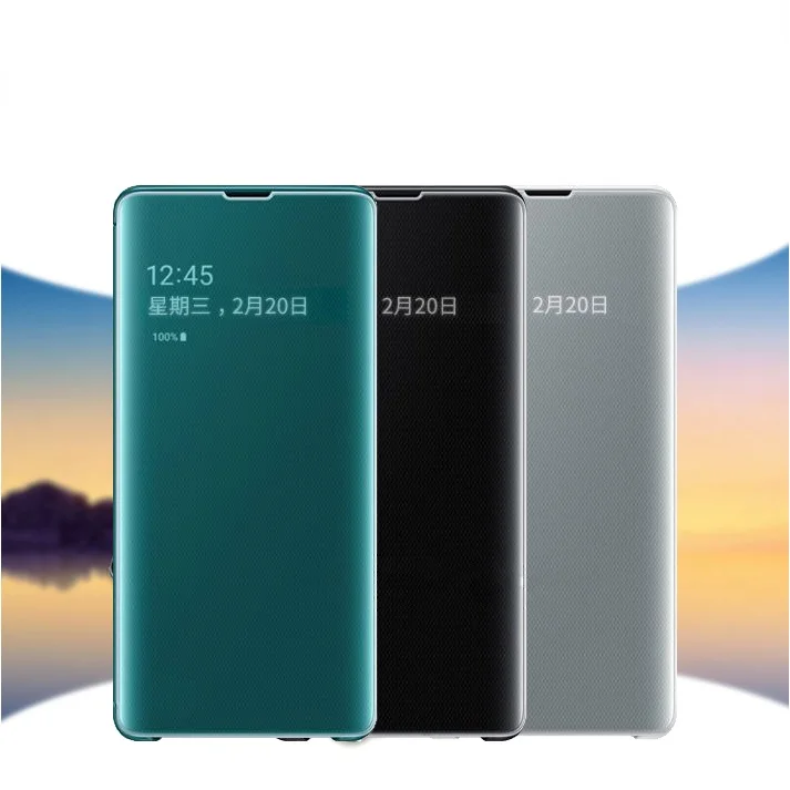 Умный зеркальный флип-чехол для Samsung Galaxy S8 S9 S10 Plus e 5G S10E Прозрачный чехол для Samsung Note 8 9 10 Pro A7 откидной Чехол
