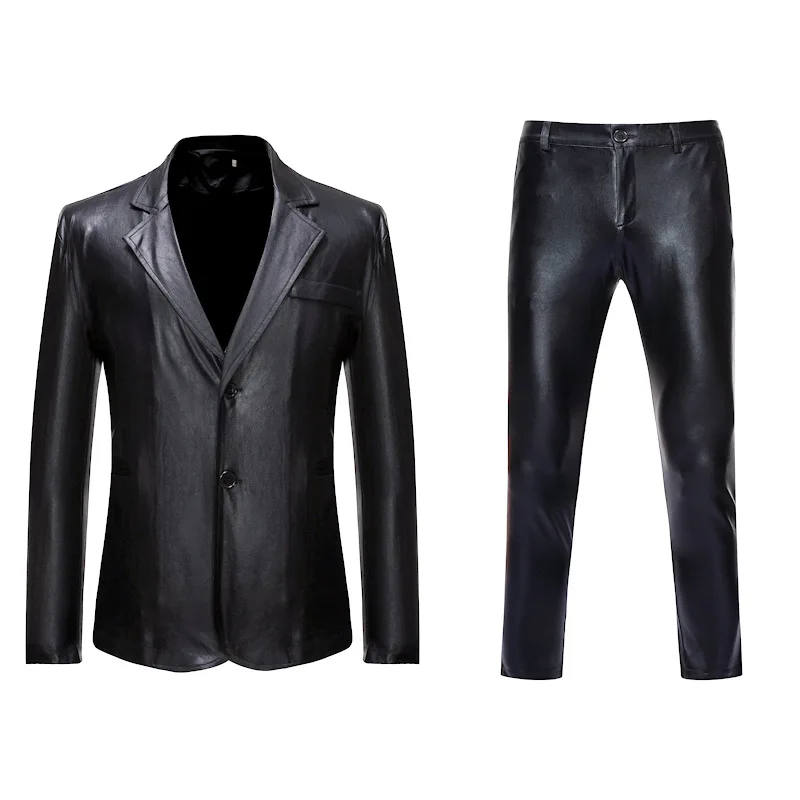 Mens suit Shiny Gold 2 Pieces Suits Blazer + Pants Fashion Party DJ Club Dress Tuxedo Suit Stage Singer Clothes