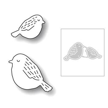 

2020 New Lovely Animal Sparrow Bird Wing Embossing Metal Cutting Dies For DIY Scrapbooking Greeting Card Paper Making No Stamps