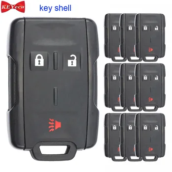 

KEYECU 10pcs for Chevrolet Silverado 1500 2500 3500 Suburban Tahoe for GMC Sierra Canyon Remote Key Shell Case Fob M3N-32337100