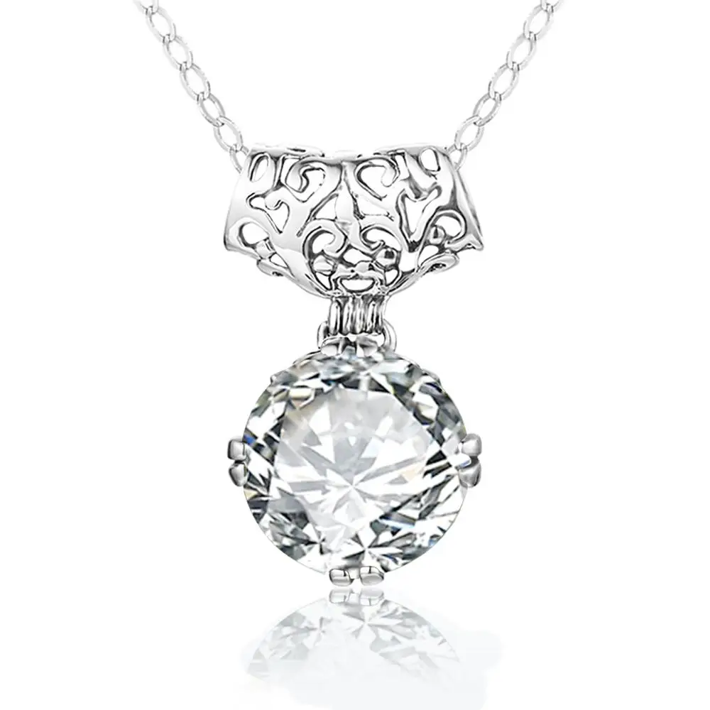 Натуральная 925 стерлингового серебра браслеты классический Стиль драгоценный