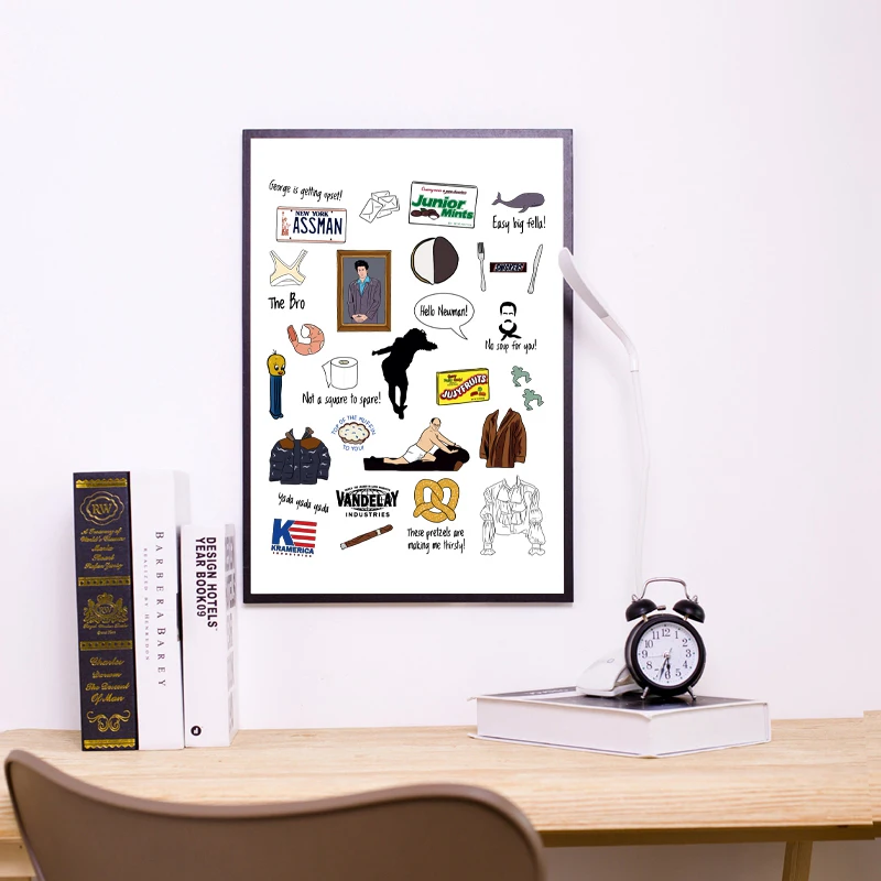 Seinfeld-TV-Show-Poster-Seinfeld-Fan-Gift-Classic-TV-Showe-Canvas-Print-Seinfeld-Painting-Picture-Living (1)