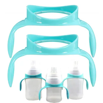 

2Pcs Non-Slip Bottle Grip Handle For Avented Natural Wide Mouth PP Glass Feeding Baby Bottle Durable Accessories