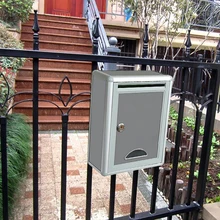 Запираемый высококачественный алюминиевый безопасный почтовый ящик ретро домашний сад почтовый ящик садовый орнамент