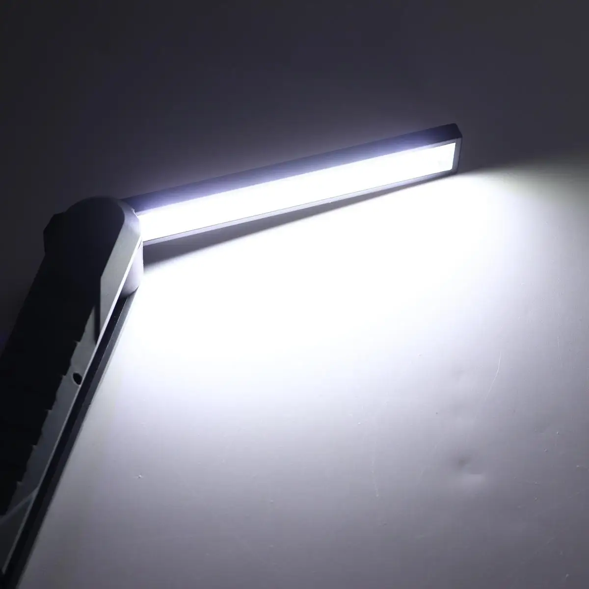 Перезаряжаемый COB светодиодный рабочий свет мощность дисплей фонарь с настройкой яркости Магнитная инспекционная лампа с крюком 2000mAh 18650