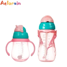 

Silica Gel Feeding Kids Toddler Newborn Baby Drink Cups Water Bottles Kids Drinking Cup with Straw Infantil Drinker