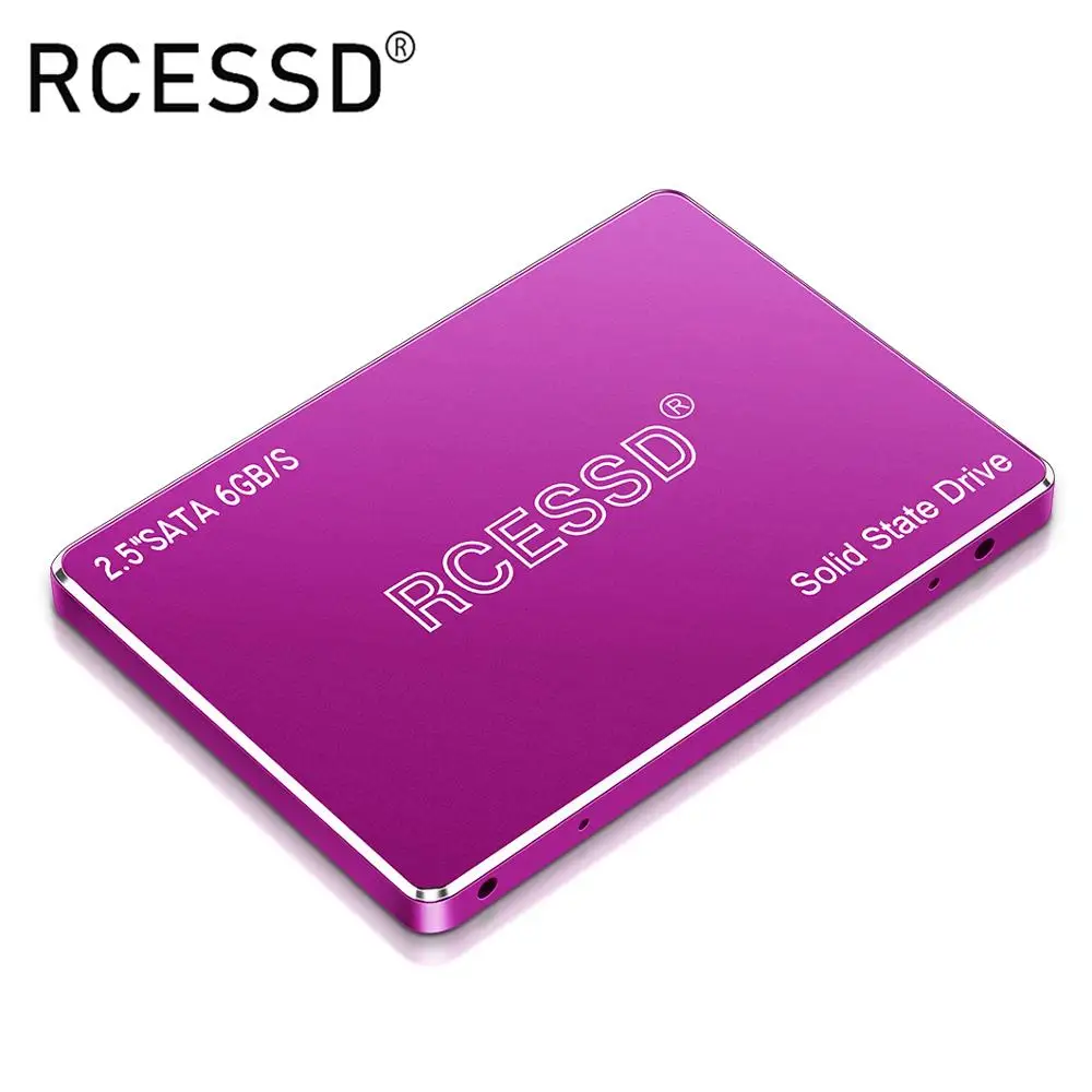 RCESSD металлический корпус жесткий диск 128 ГБ внутренний SSD 240 для ноутбука 480 960 SATA 2 5