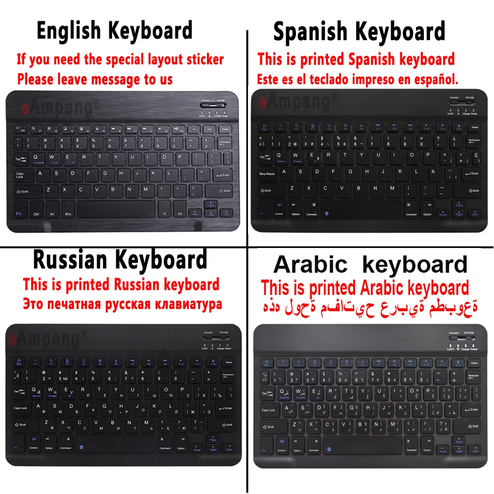 keyboard Case for Samsung Galaxy Tab A 10.1 2019 A7 2020 10.5 2018 Case Keyboard for Samsung Tab S6 Lite S5E S4 10.5 Cover Funda-4