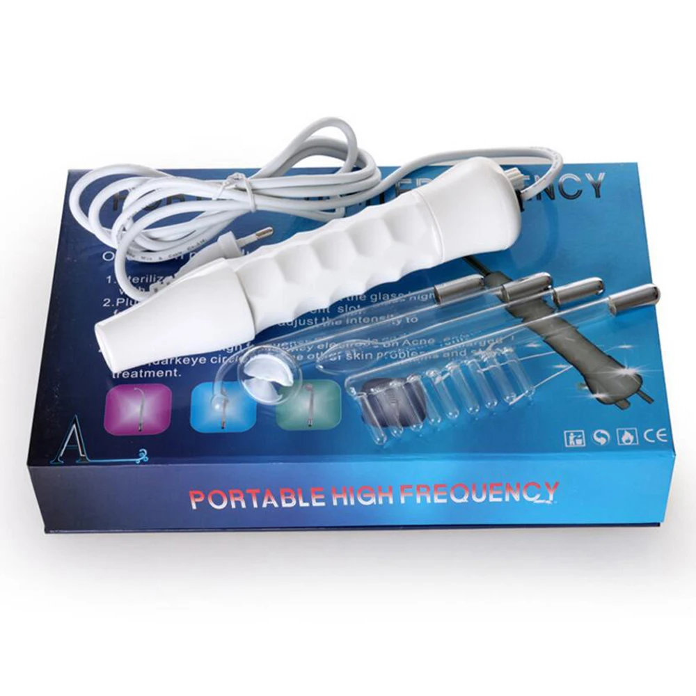 

Portable Electrode High Frequency Spot Acne Remover Facial Skin Care Massager for Face Beauty Device Spa Salon Home Cavitation