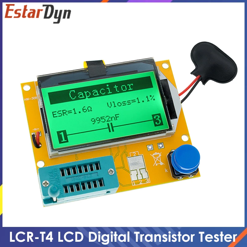 TOOGOO Hohe Qualitaet Marke Neue LCR-T4 ESR Meter Transistor Tester Diode Triode Kapazitaet SCR Induktivitaet