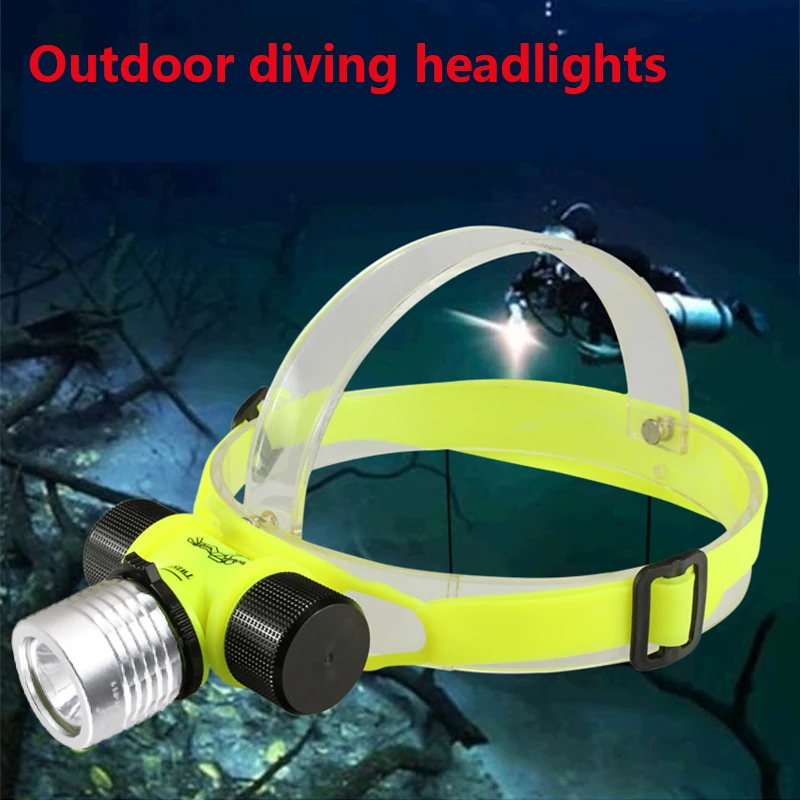

Diving Headlamp Headlight Flashlight Headlamp Portable Magnetic Switch 5000LM XPE Emergency Scuba Bicycle Bike Flashlights