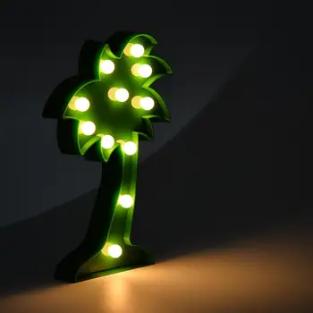 

HiMISS 3W LED Green Coconut Tree Shaped Lamp Warm White Light