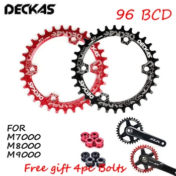 

DECKAS Chainring 96BCD-S Mountain Road Bike Chain Ring MTB bicycle Round/Oval Chainwheel 32T 34T 36T 38T Fit SHIMANO XTR XT SLX