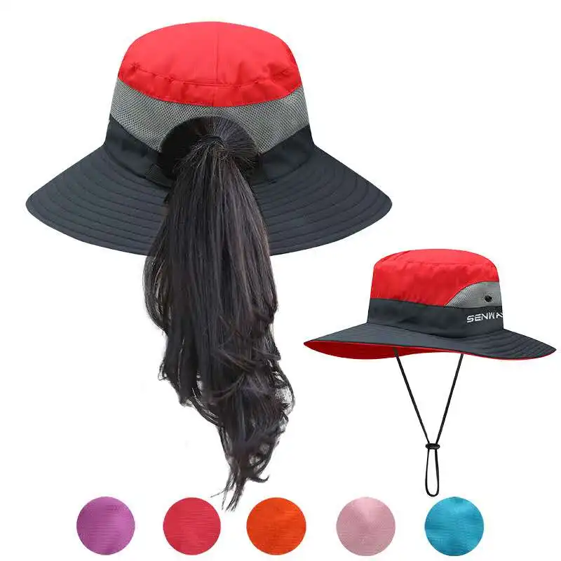 

multiple colour camping cap women Tourism and recreation criss cross ponytail hat Hunting and fishing Shade Golf cap