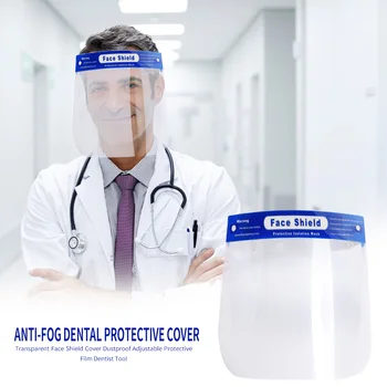 

Anti-fog Adjustable Dental Protective Cover Face Shield More Secure with Additional Protection Dustproof for Outdoor