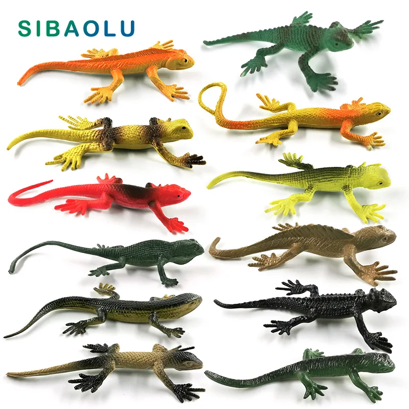 

12pcs New Artificial Small Lizard Tree Figurine DIY Animal Model Home Decor Miniature Fairy Garden Decoration Accessories Modern