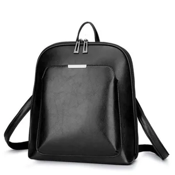 

2020 Women Leather Backpacks For Girls Sac a Dos School Backpack Female Travel Shoulder Bagpack Ladies Casual Daypacks Mochilas