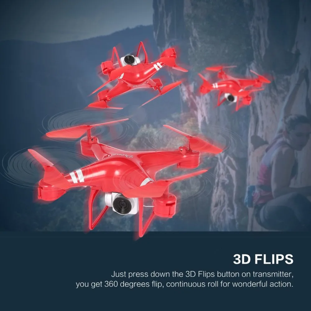KY101S WiFi FPV широкоугольный 720P камера селфи RC Дрон режим удержания высоты Безголовый 3D переворачивает один ключ возврата Квадрокоптер 18 минут