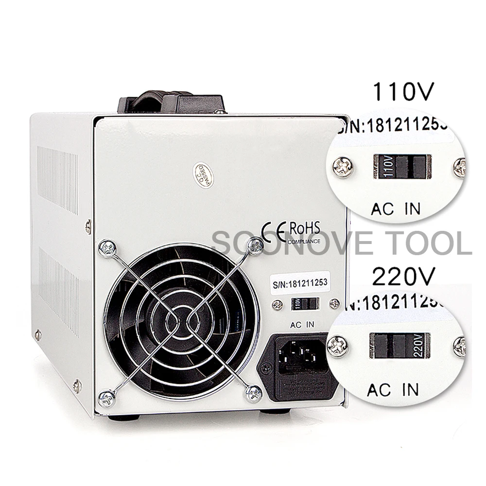 PS-303DF 30V3A светодиодный Дисплей Регулируемый DC Питание Переключение DC регулятор Питание лаборатории Ремонт паяльная 110 V-220 V