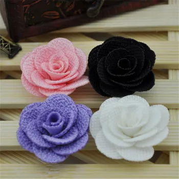 

20pcs Ribbon Flowers Bows Wedding Decor Sewing Appliques DIY Crafts A119